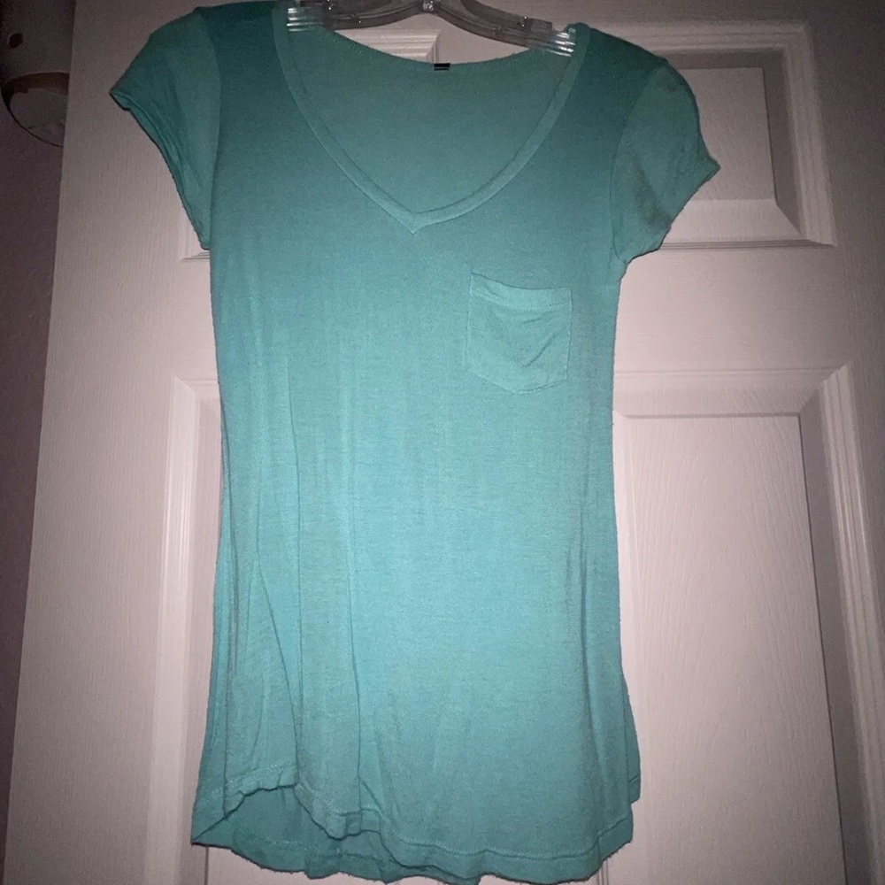 Turquoise t shirt